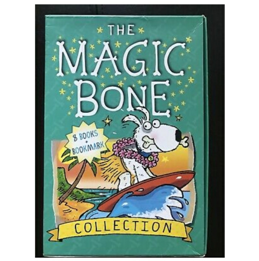 THE MAGIC BONE COLLECTION, 8 BOOKS + BOOKMARK